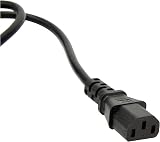 PRO ELEC PE01057 UK Plug to IEC C13 2m Mains Lead 5A Fuse Black view 2