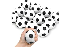 Novelty Place Squeezable Stress Soccers(12 Pack) - Excellent Anti-Stress Balls for Tension Relief - Relaxation Gadgets, Fidge