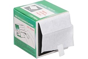 Fiber Optic Cleaning Wipe, Optical Optic Cable Cleaning Tool with Great Absorbency 220 Sheets for Fiber Optics and Machine Cl