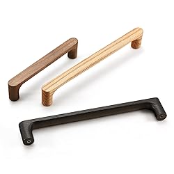 Evionlin Black Round 5 in 4 pcs Wooden Drawer Pulls