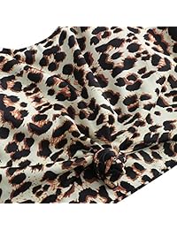 ZAFUL traje de baño de dos piezas con nudo de hojas tropicales con cuello redondo para mujer