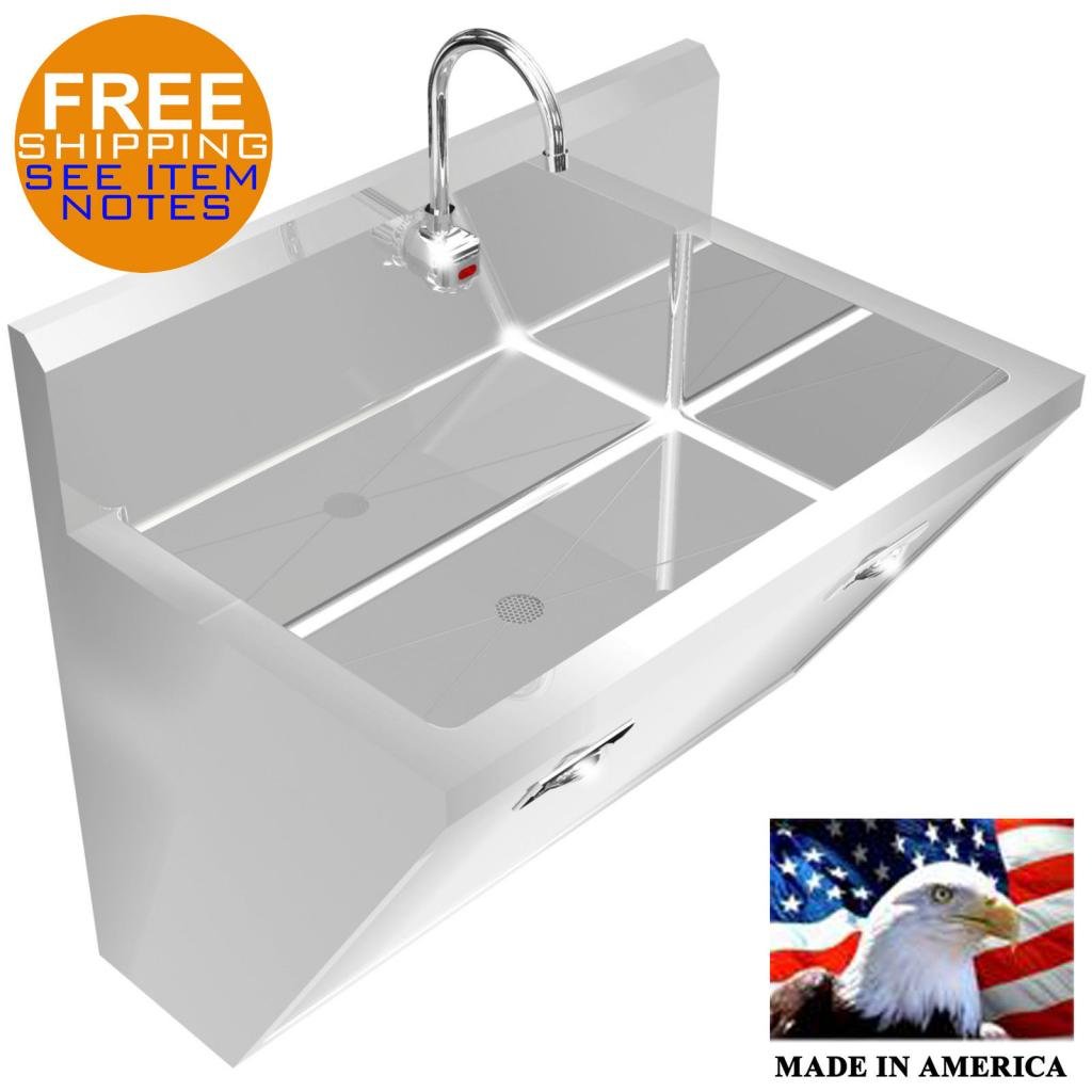 Surgeon S Hand Sink 1 Station 36 Sd Stainless Steel Hands Free