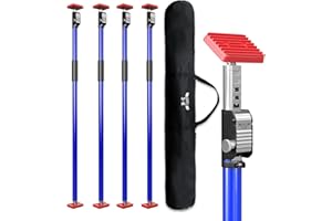 3-H Cabinet Jacks for Installing Cabinets,43.3" to 79.9" Third Hand Tools Adjustable Support Pole 4 Pack,Cargo Bar, Truck Loa