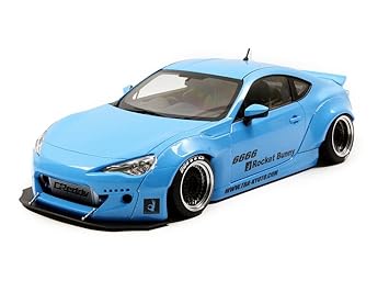 Buy Rocket Bunny Toyota 86 Metallic Sky Blue Black Wheels 1 18 By Autoart Online At Low Prices In India Amazon In