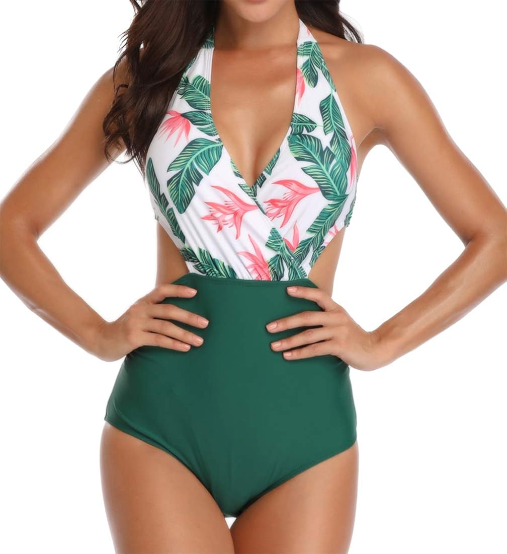maillot de bain 1 piece col v