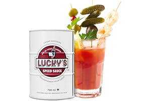 Lucky’s Speed Sauce 700ml Caesar & Bloody Mary Mix - Premade Mixer for Tomato Juice Drinks, Cocktails, Beer, Vodka, Tequila -