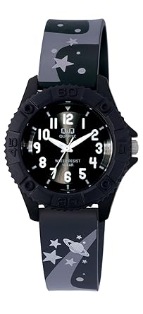 Q&Q Pixie Analog Black Dial Childrens Watch VQ96J014Y