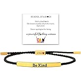 VLIEGEN Dont Let The Hard Days Win/Remember Tube Bracelet Adjustable Hand Bradied Wrap Inspirational Bracelet for Women Men To My Daughter/Best Friend Inspirational Jewelry