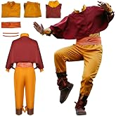 Zezuxy Men Costume Adult Yellow Uniform Party Halloween Full Set
