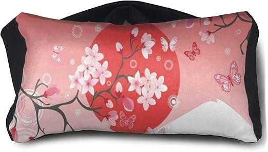Amazon Com Japanese Cherry Blossom Butterfly Travel Pillow And