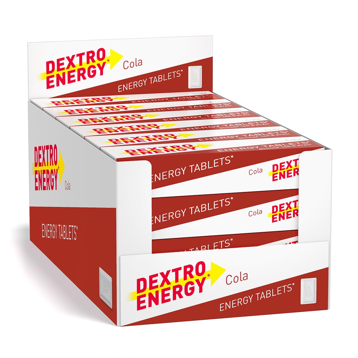 Dextro Energy Cola Tablets | Fast Acting Carbohydrates for a Quick Burst of Glucose | Ideal on the go | Vegan | 47g (Pack of 24)