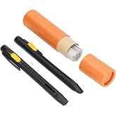 Lausixy 2Pcs Sewing Chalk Pencils with 20pcs Pen Refill, Tailors Chalk Pencil Dressmakers Invisible Marker Pens for Tailors DIY Craft Sewing Marking, Sewing Mark Pencil Invisible Erasable Pen
