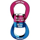 PROND Swing Swivel 35kN Safest Rotational Device, Swing Spinner, Carabiner Swivel, Climbing Rope Swivels for Children’s Web Tree Swing Setting, Aerial Dance, Hanging Hammock