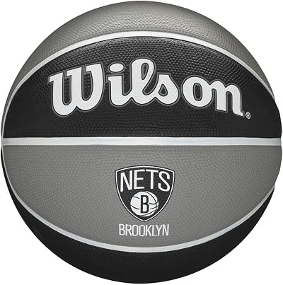 Wilson NBA Team Tribute Basketball Brooklyn Nets Size 7 Outdoor Rubber