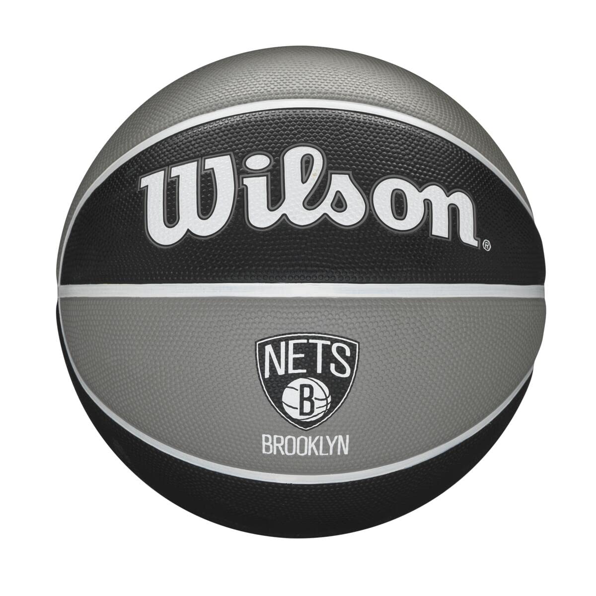Wilson Basketball, NBA Team Tribute Model, BROOKLYN NETS, Outdoor, Rubber, Size: 7 — image 1