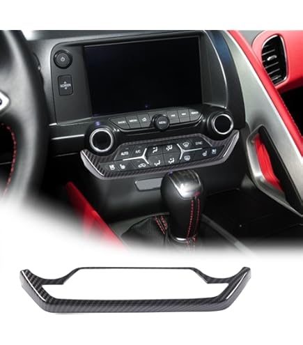 Cubierta De Panel De Salida De Aire En Fibra De Carbono Para Corvette C7 (2014-2019) - Decoración Interior, Instalación Con Adhesivo