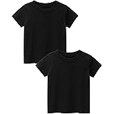 Youdesney Boys Short Sleeve Shirts, Kids Crewneck T-Shirts, Girls Casual Cotton Top Tee