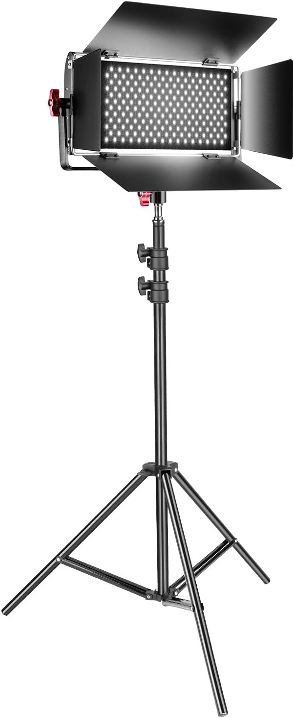 Neewer Dimmable Bicolor SMD LED Video Light and Stand