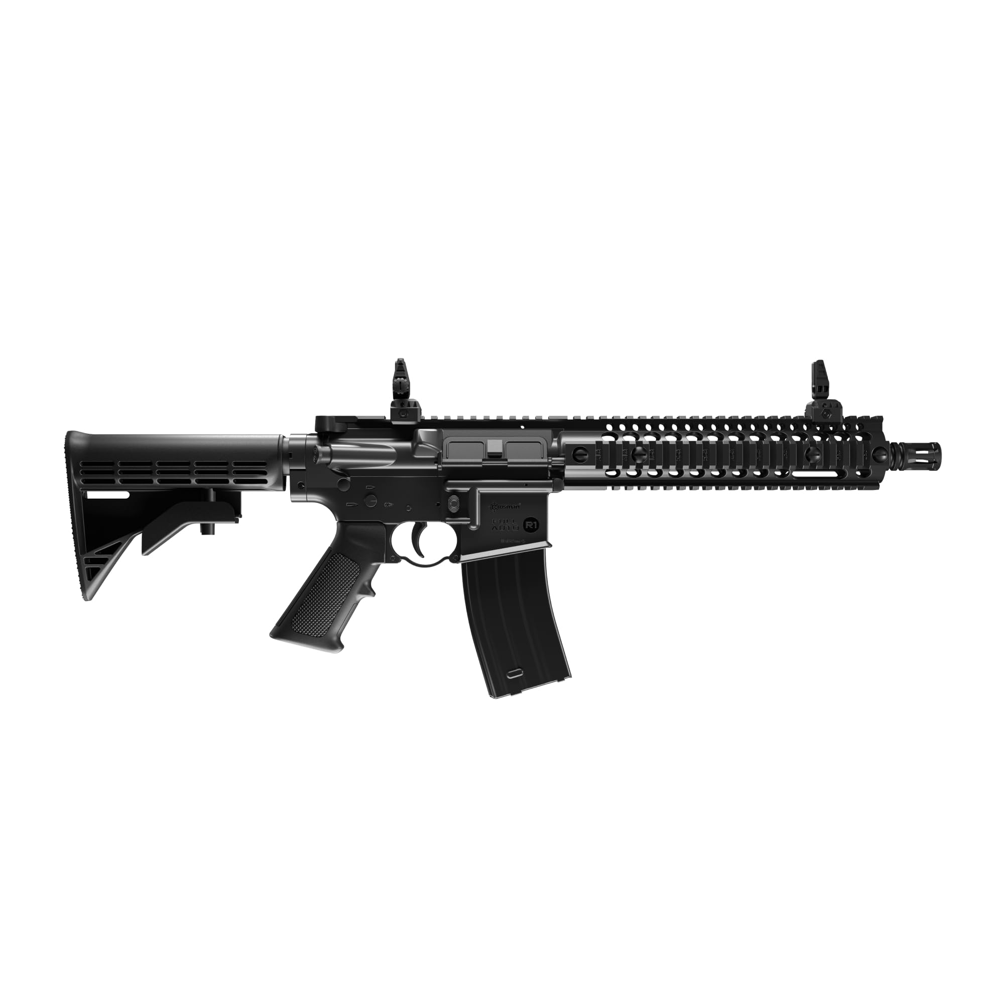Crosman CFAR1B Full Auto R1 Rifle de aire comprimido BB con CO2, negro