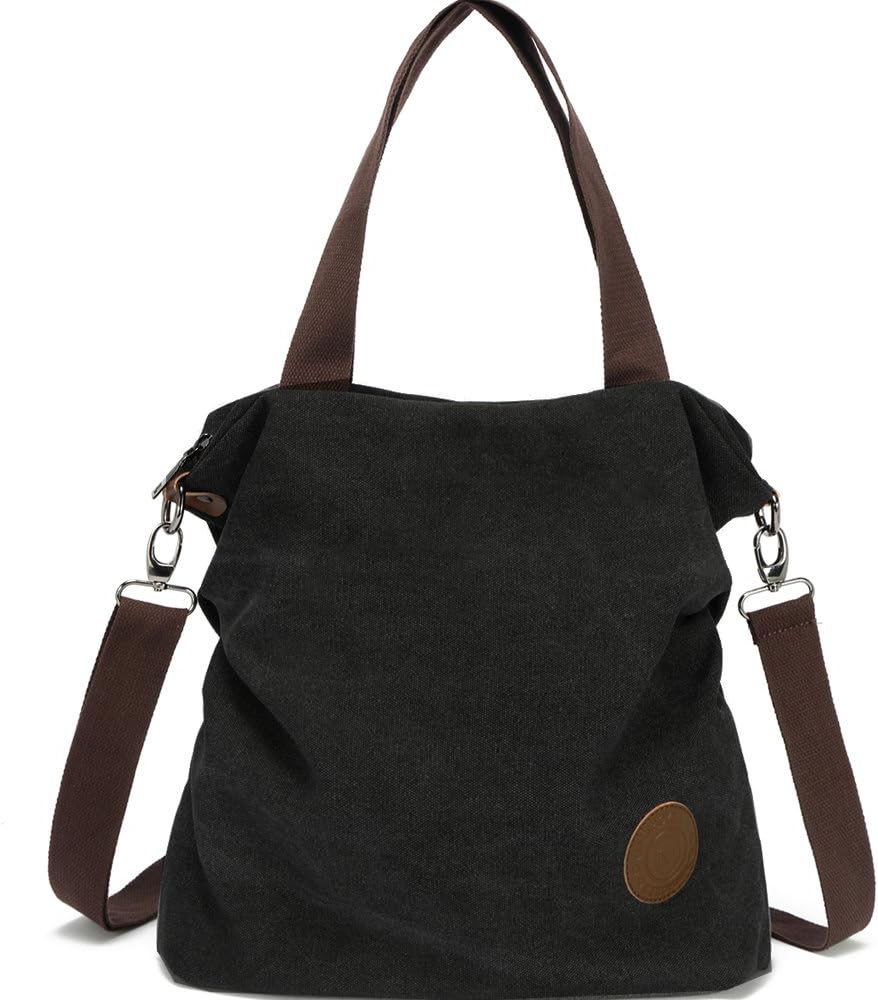 Myhozee Crossbody Cloth Purses Women Casual Canvas Bag Satchel Travel Handbags