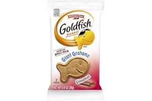 Pepperidge Farm Goldfish Whole Grain Giant Grahams, Cinnamon, 0.9 Oz, Pack of 300