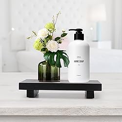 Small Black Bathroom Decor Tray for Counter Dish