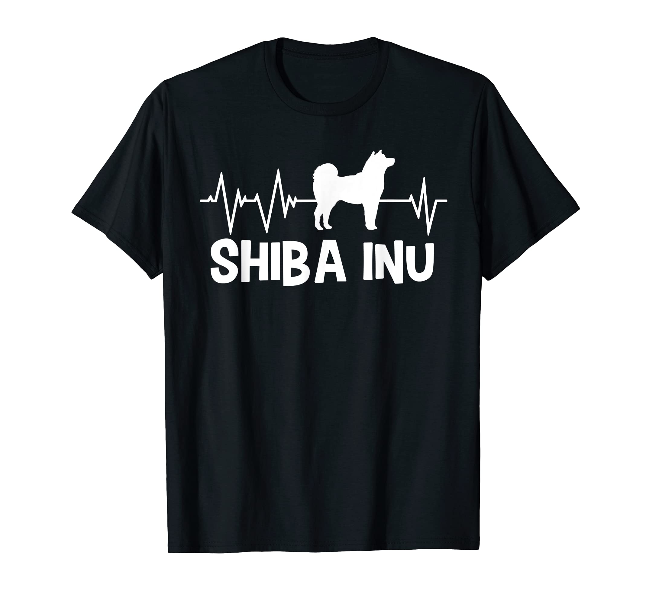 Shiba Inu Heartbeat Motif Japan Dog T-Shirt
