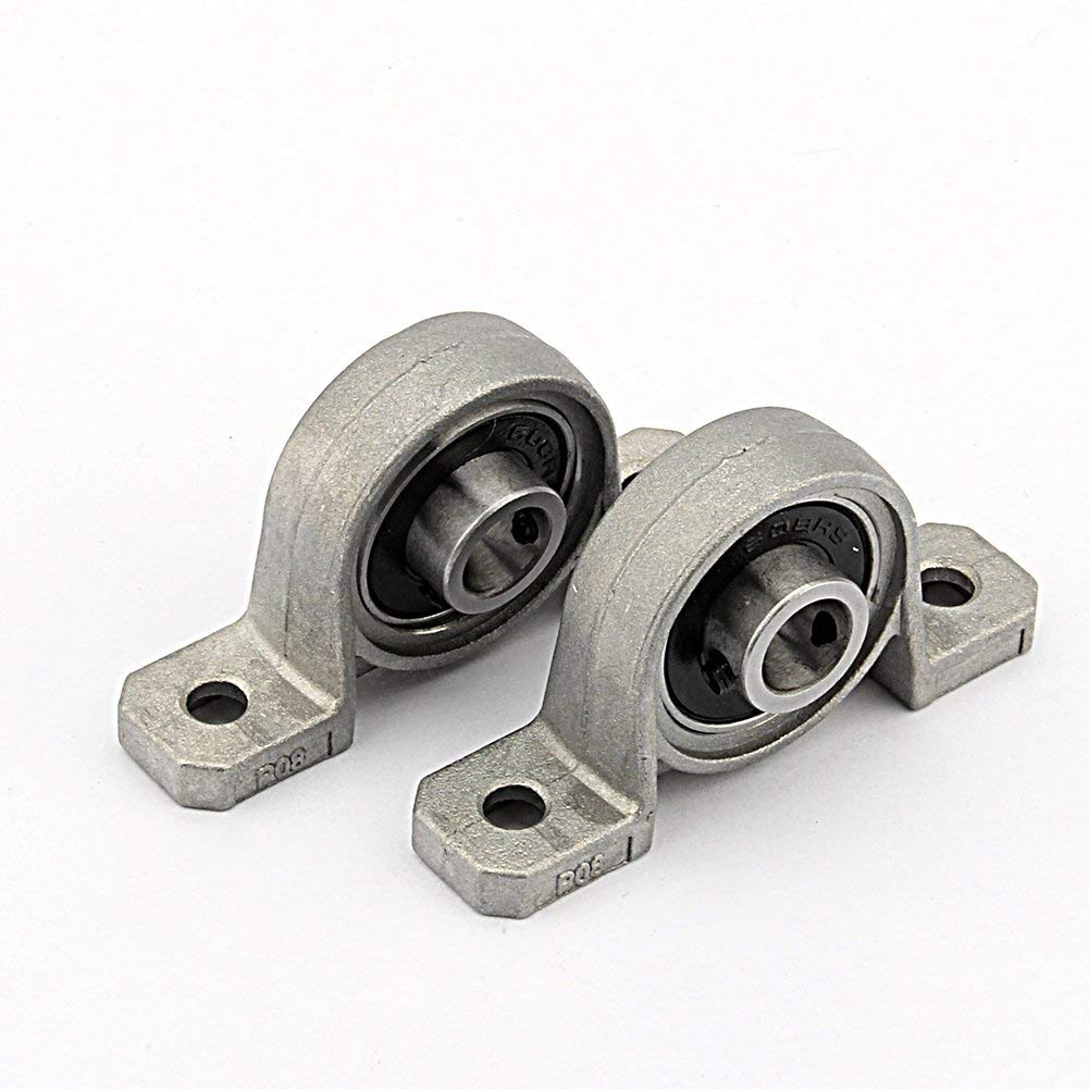 Set of 4 bearing housing, ball bearing block 8/10/12/20 m. 8 mm