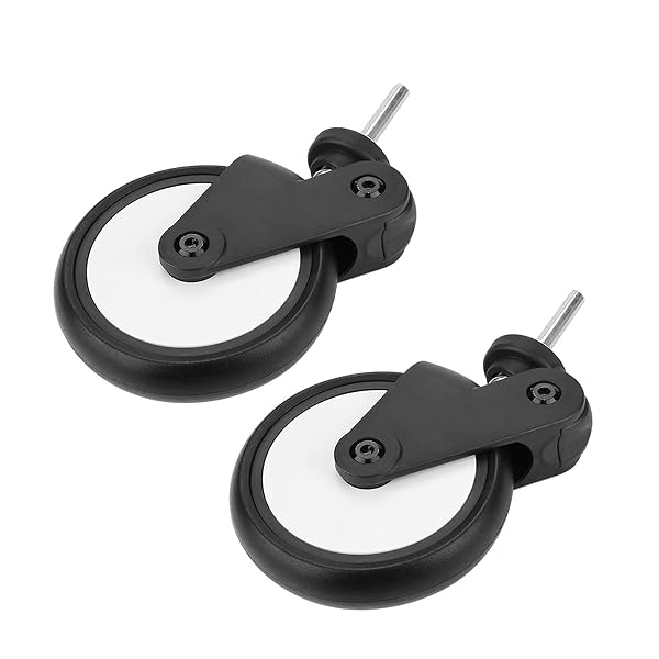 YOYO RUBBER FRONT BACK WHEELS ACCESSORIES BABY STROLLERS RUBBER WHEELS, REPLACEMENT BABY STROLLERS FOR YOYA VOVO KIDS CARRIAGE WITH TOOLS (A PAIR OF FRONT WHEELS)
