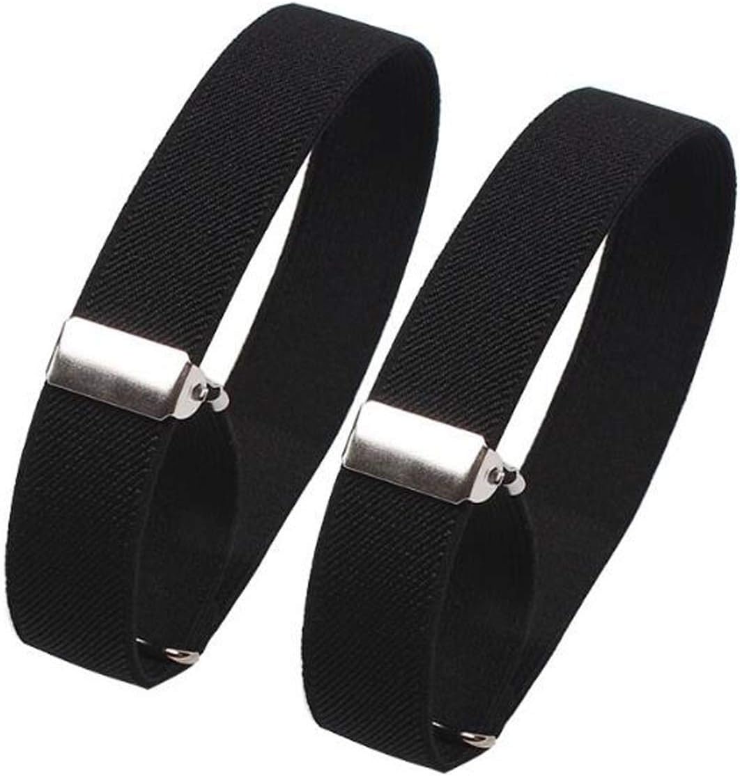 Cyprinus Carpio Anti-Slip Adjustable Armband Shirt Garter Sleeve Holders, Adjusting:1"-12.6" Pack of 2 (3/4" W12 1/2"(L) Black) : Sports & Outdoors