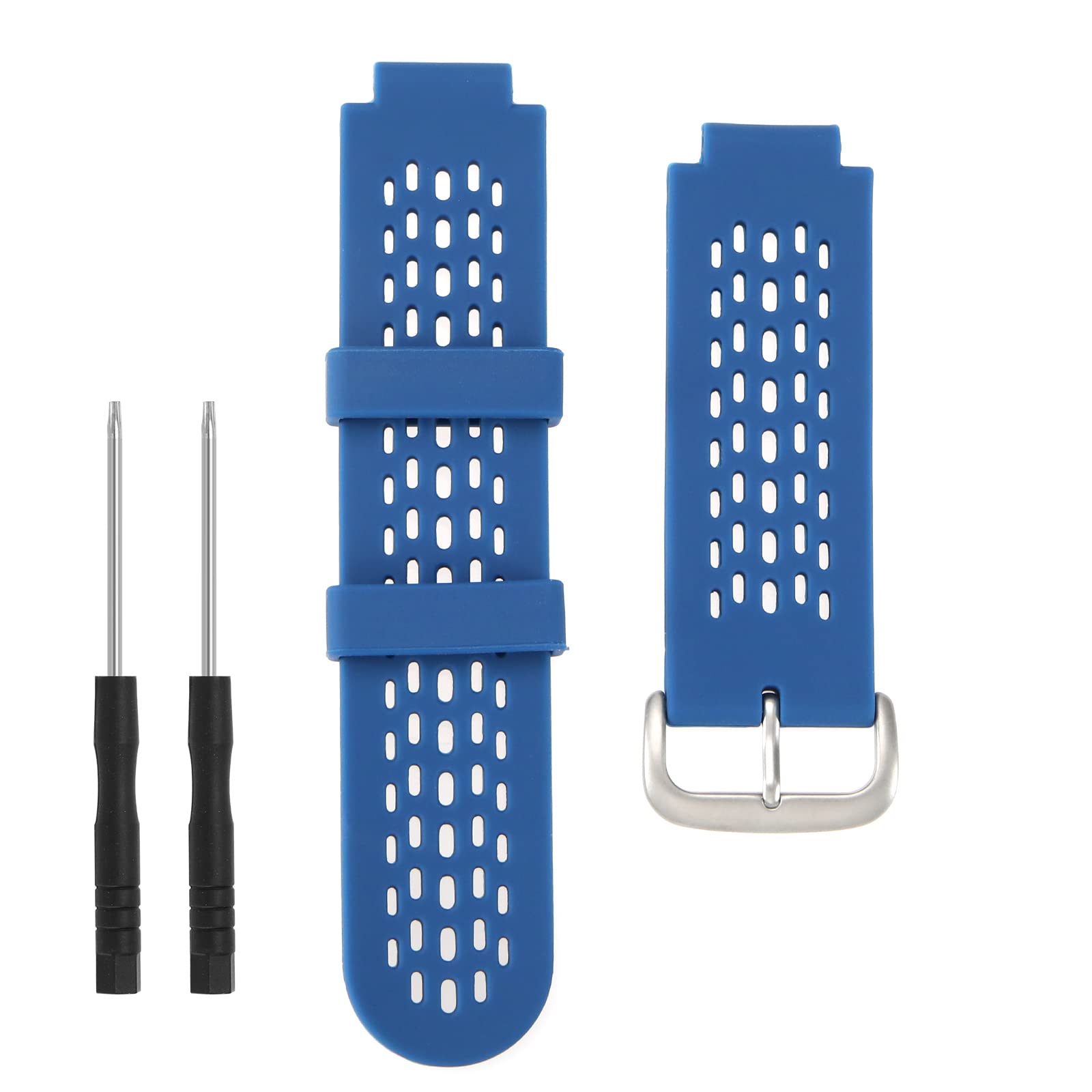 ECSiNG Silicone Watch Strap Compatible with Garmin Approach S2 /S4 Activity Trackers Quick Release Watch Band Replacement Wristband Bracelet Dark Blue