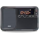 Eton - Elite Traveler AM/FM/LW/Shortwave Radio with RDS & Custom Leather Carry Cover, 500 Station Memory, Sleep Timer, Local/