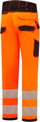 Portwest PW340 Men's Hi-Vis Cargo Work Trousers Knee Pads Pockets Orange 36 view 2