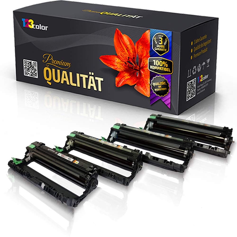 Print-Klex 4 x alternative drum units for Brother MFC 9130 CW MFC 9140 C DN MFC 9142 C DN MFC 9330 C DW MFC 9332 C DW MFC 9340 C DW MFC 9342 C DW DR 241CL DR 241 CL Drum Kits Easy Plus Series