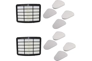 Amyehouse 4 Sets Pre-Filter Foam & 2 Hepa Filter Replacement Kit for Shark Navigator Lift-Away NV350,NV351,NV352,NV355,NV356E