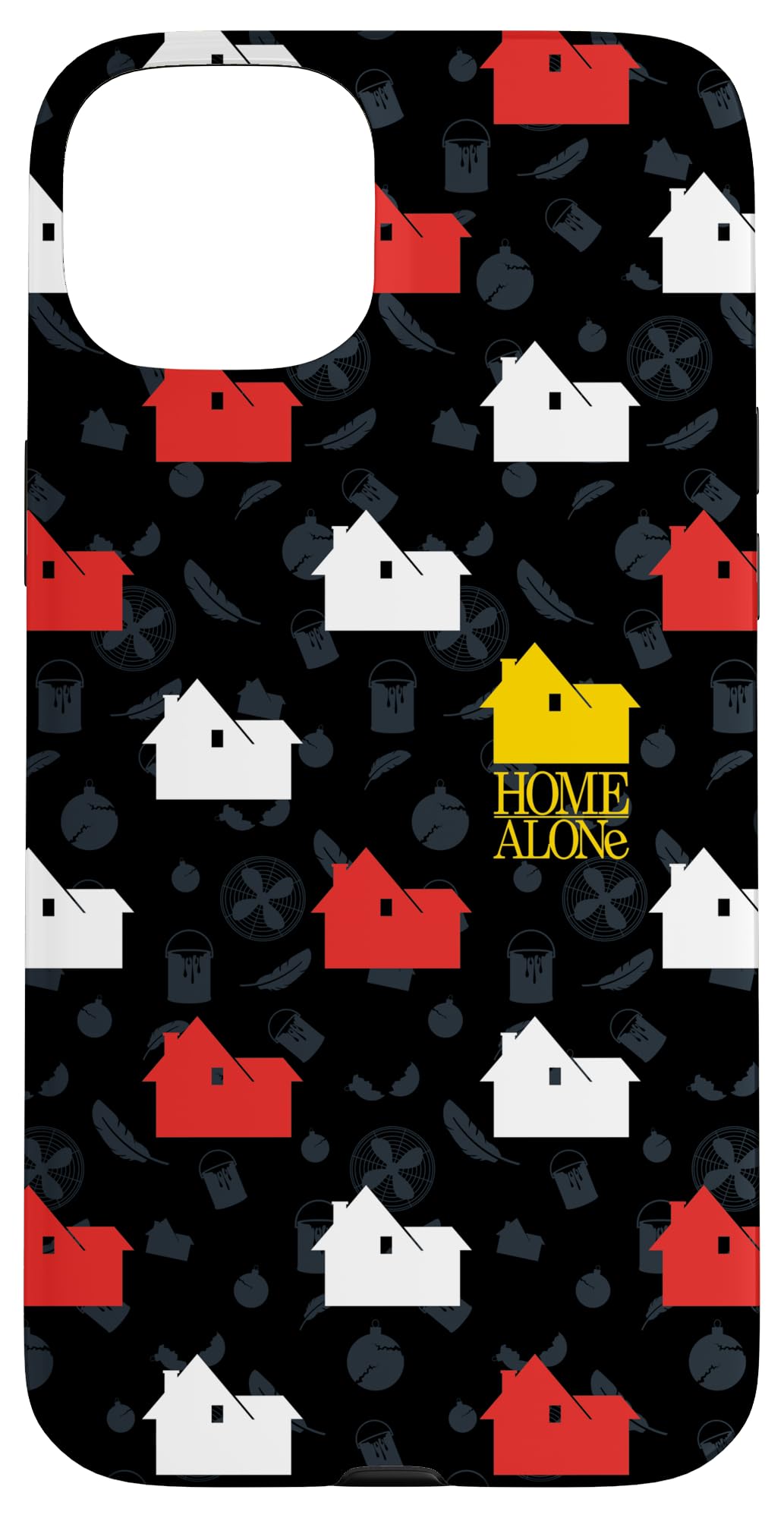 Home Alone Kevin’s House Retro Pattern and Movie Logo Case for iPhone 15 Plus