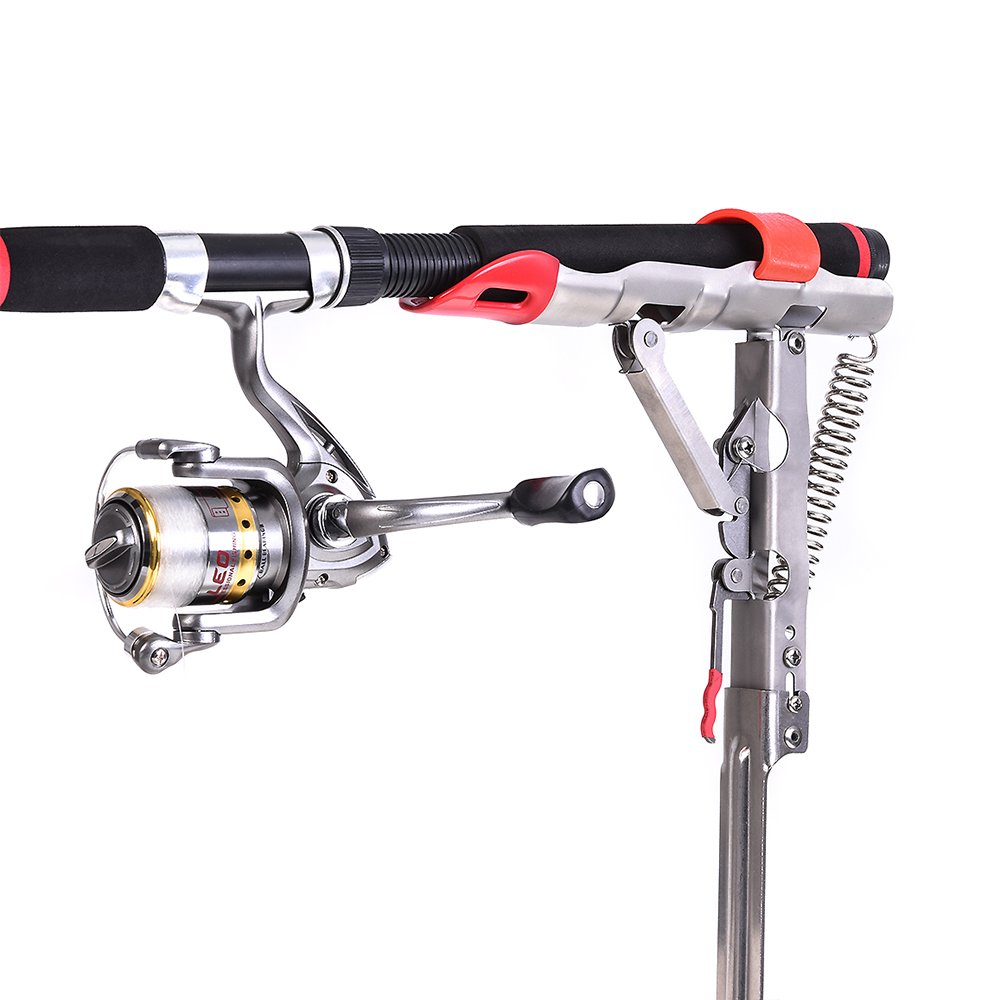 Lixada Alloy Steel Automatic Double Spring Fishing Holder