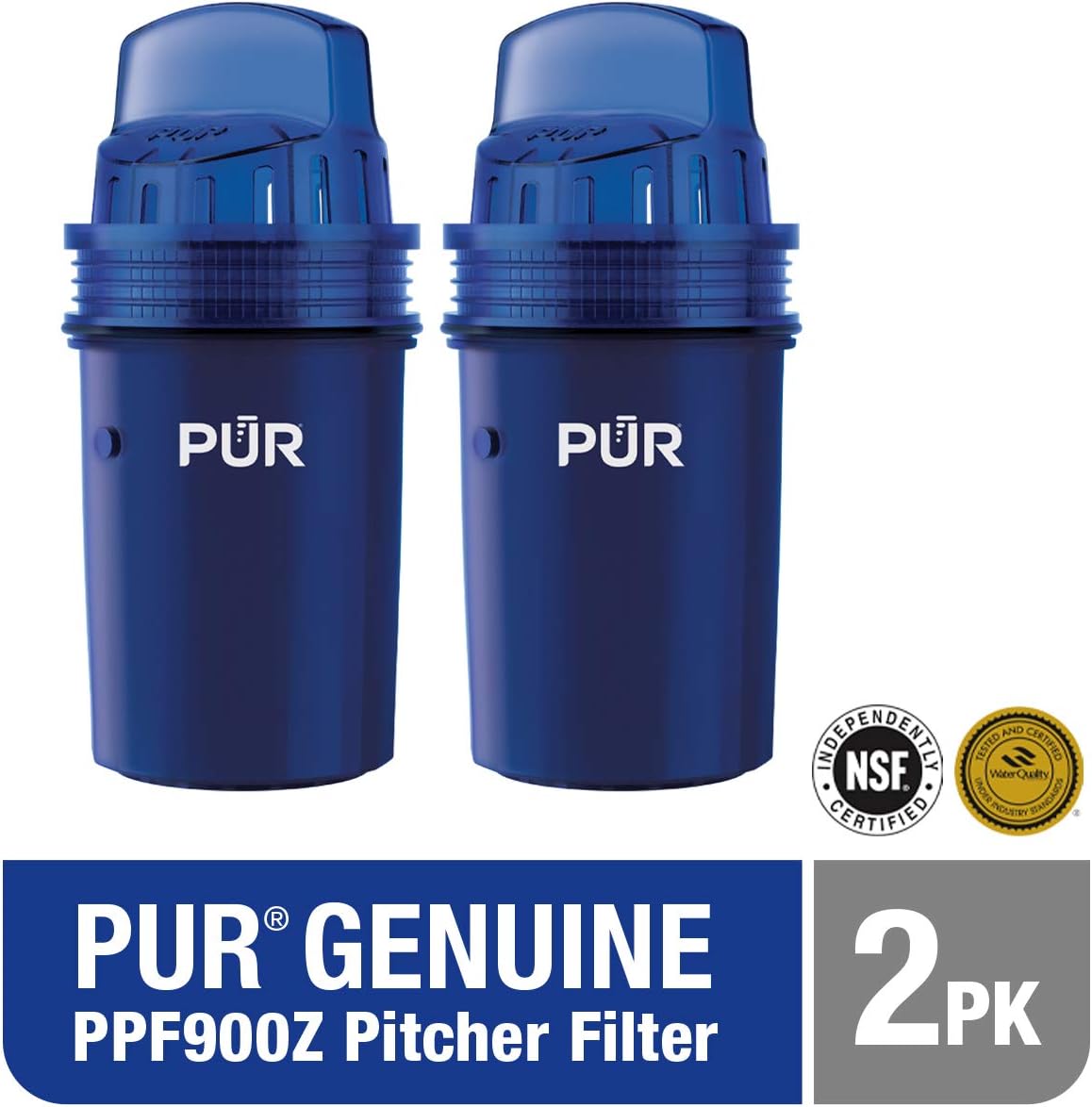 PUR Water Pitcher Replacement Filter, 2 Pack (Faster Pour): Kitchen & Dining