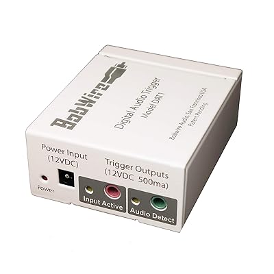 Bobwire Adds a 12V Trigger! Compatible with SONOS Connect, Echo Link, ChromeCast Audio, TV, or any Device with a digital SPDIF Optical Audio Output. Auto Power On Amplifiers &amp; Fans by 12 Volt (DAT1)