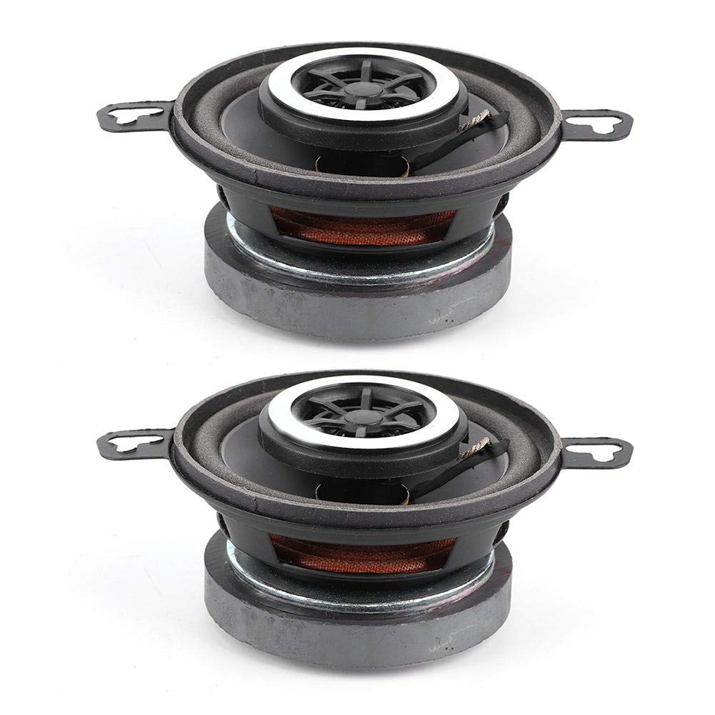 Tbest Car Tweeter Stereo Loudspeaker,2pcs 3.5in 200W Coaxial Speaker Tweeter Stereo Music Hifi Loudspeaker replacement for Auto o System