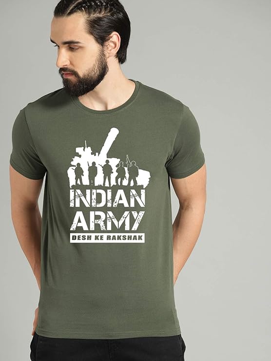 indian army printed t shirt