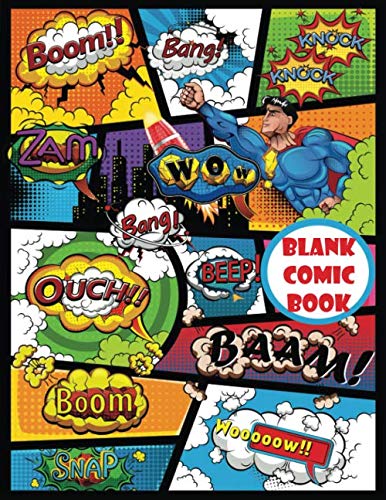 Blank Comic Book: Draw your own Comics (Large 8.5