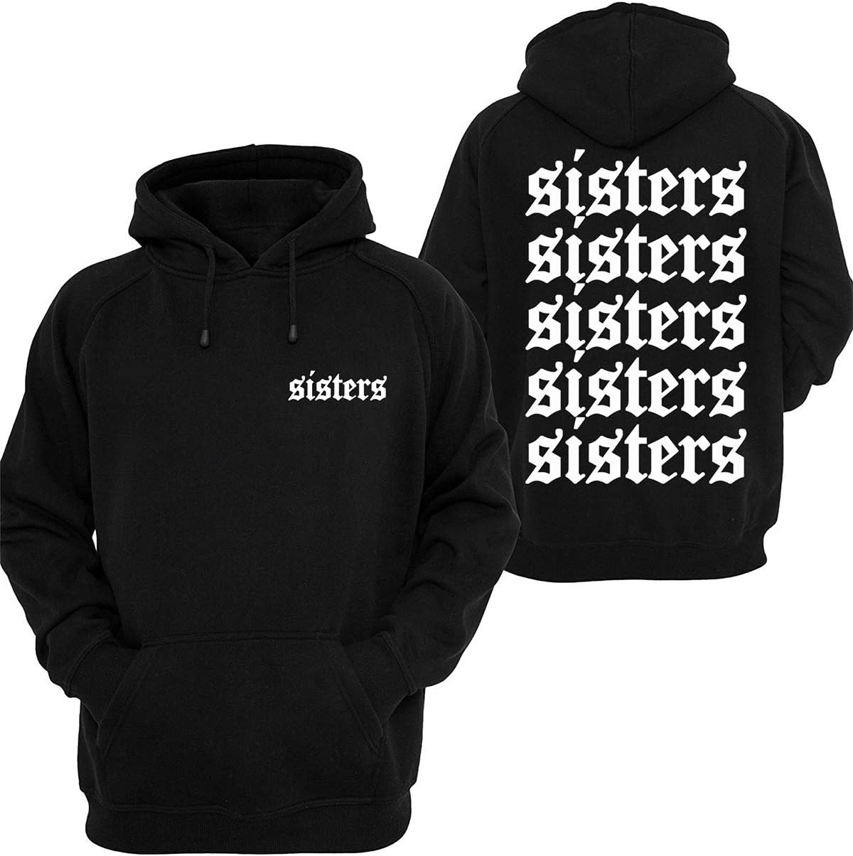 BLIKEM Charles Sisters Hoodie Mens Hoodie Sweatshirt Adult Cotton White