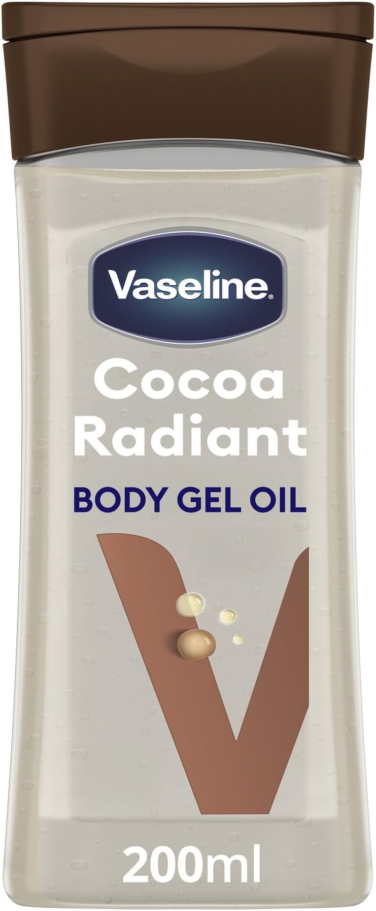 Vaseline Intensive Care Cocoa Radiant Body Oil 200ml Dry Skin Moisture Cocoa