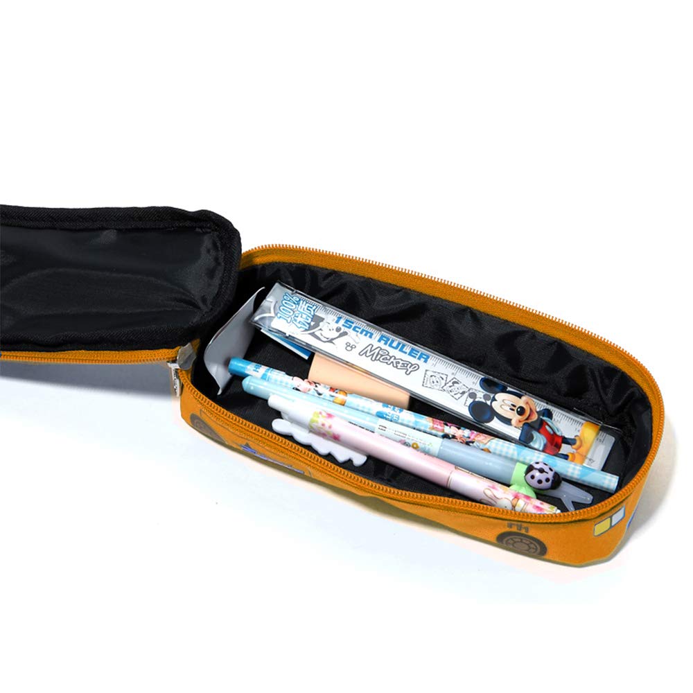 Big Capacity 3D Police Car Style Statonery Pencil Case Pen Box Pouch for Students Kids, Jeep(Orange)