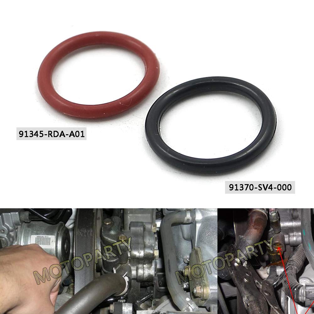 2 Pc Power Steering Pump Inlet & Outlet ORing Seals for Honda 91345