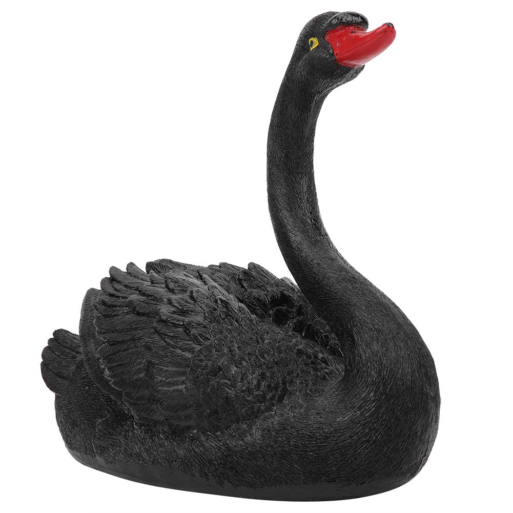 Floating Swan Statue,Floating Fake Swans,Black Swan Ornament, Float Freely Floating Swan Ornaments,Floating Swan Garden Bird Statue for Indoor Outdoor Garden Courtyard Decoration, Swan Ornament