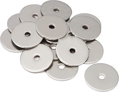 AMLOOPH M4 x 25mm Stainless Steel Washer 304 1.5mm Thick 50 Pack
