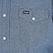 WranglermensCowboy Cut Western Two Pocket Long Sleeve Snap Workshirt