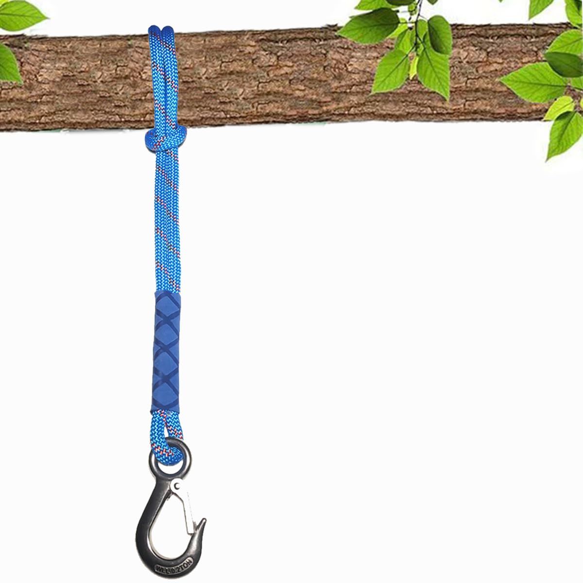 Treadstar Hanging Rope, Hammock Attachment, Swing Attachment, Swing Attachment Set for Swings Hammock 2500 lbs, 10 mm Diameter, Blue 1.2 m 1 Pack